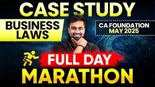 Full Day Marathon- Case Study | CA Foundation May 2025 | AIR 42 CA CS Shantam Gupta
