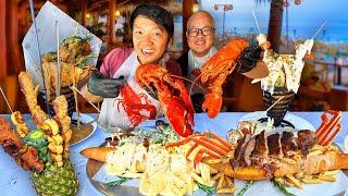 All You Can Eat EXTREME SPICY Cajun CRAB Seafood Buffet Las Vegas