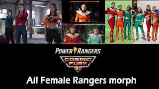 Power Rangers Cosmic Fury All Heroine morph [FANMADE]