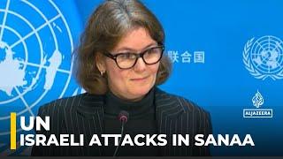 UN addresses the media in the wake of Israeli attacks in Sanaa and ports along Yemen's west coast