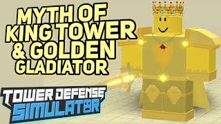 The Story of the Admin King Tower & Golden Gladiator | Tower Defense Simulator