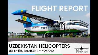 Uzbekistan Helicopters (part of Uzbekistan Airways), LET L410, Tashkent (TAS) - Kokand (OQN)