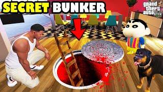 Franklin Opened A Secret Bunker Inside His House In GTA 5 | SHINCHAN and CHOP