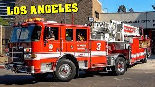 [STATION ALARM] - Los Angeles FIRE STATION 3 responding: Light Force 3 & Engine 3 turning out!