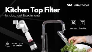 New Kitchen Tap Filter + Extender  | 2 Flow Modes | WaterScience