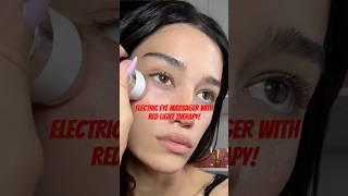 Electric eye massager with red light! #eyecream #darkcircles #redlighttherapy #skincare #cleangirl