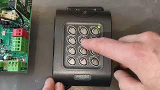 How to reset & program Vanderbilt ACT 5e digital keypad