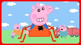 OMG...Peppa Pig turned into a Zombie Spider! Please Run Now!