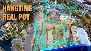 HANGTIME Roller Coaster *REAL* POV! 4K! Front Seat! Knotts Berry Farm