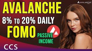  Avalanche FOMO Project   8 to 20% Daily Passive Income in AVAX