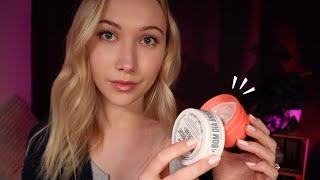 ASMR Tingly Lid Sounds, Gentle Product Tapping + Whispering 