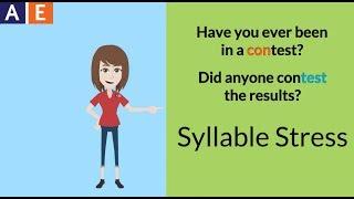 Syllable Stress: Patterns for Two-Syllable Words