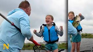 Little Girl Reels In Massive Fish - Without Help From Dad!