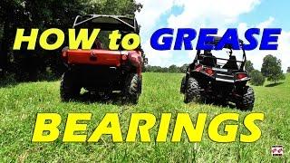 How To Grease/Pack ATV-UTV Wheel Bearings - BEARING GREASE PACKER Review