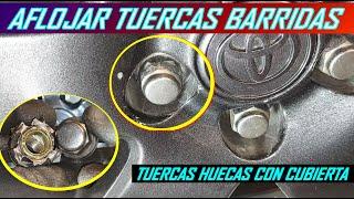 Como Aflojar tuercas Barridas de llanta Huecas o con cubierta