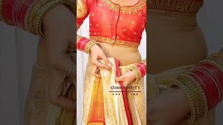 Silk ki saree me pleats setting trick|#glambeautyy #saree_draping_guide