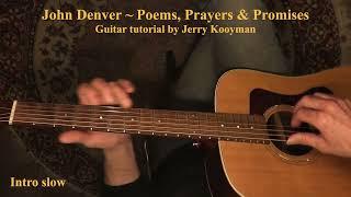 John Denver ~ Poems, Prayers and Promises ~ Guitar Lesson