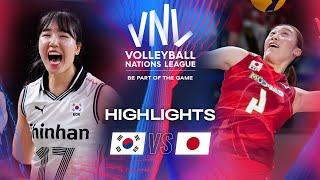  KOR vs.  JPN - Highlights | Week 3 | Women's VNL 2024