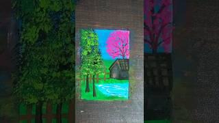 Landscape painting with me#shorts #trending #youtubeshorts #viralvideo #video #shortvideo #youtube