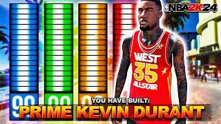 This PRIME KEVIN DURANT BUILD is THE BEST SHOOTING BUILD in NBA 2K24... BEST 3-LEVEL THREAT BUILD!