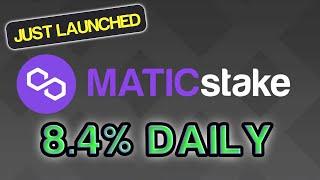 MATICstake on Polygon 8.5% DAILY JUST LAUNCHED 