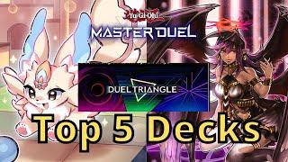 TOP 5 DECKS | Duel Triangle Festival in Yu-Gi-Oh! Master Duel!