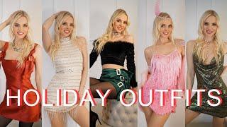 HOLYDAY OUTFITS for Christmas and New Year's Eve | try on haul