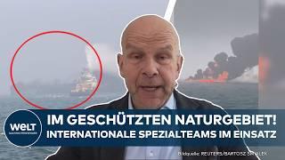 NORDSEE: Flammenhölle vor der britischen Küste! Frachter brennt! Nun droht eine Umweltkatastrophe!