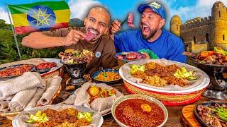 تحدي الاكل الأثيوبي (حبشي)  Ethiopian Food Challenge