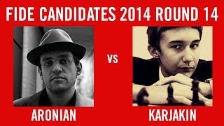 FIDE Candidates 2014 Round 14 - Aronian vs Karjakin