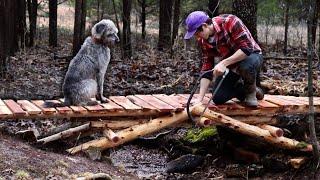 Building a Wooden Arch Bridge only using Hand Tools