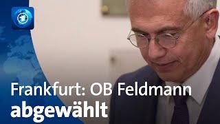 Frankfurts umstrittener Oberbürgermeister Feldmann abgewählt