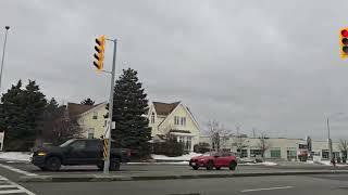 Vlog for driving Road to street  Ontario Canada 