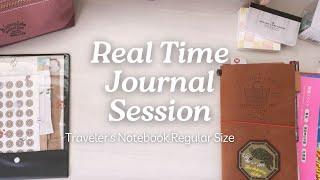 Real time Journal With Me : Travelers Notebook Tokyo Edo Museum #journalwithme #travelersnotebook