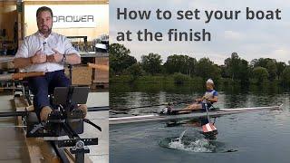 Rowing technique: How to set your boat at the finish