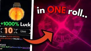 USING x10 PUMP POTIONS WITH MAX LUCK FOR THE NEW AURAS! | Sols RNG Halloween