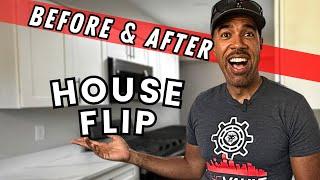 before and after real estate house flip with numbers breakdown