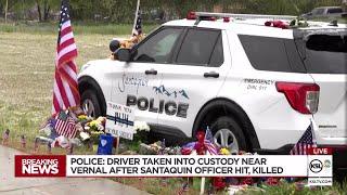 Semitruck driver hits, kills Utah officer, police say; driver in custody after hourslong manhunt