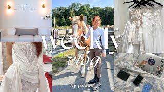 busy week in my life vlog: nyc bridal, vermont ski trip, horseback riding, shopping + cozy home days