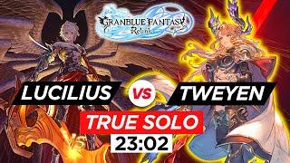 Tweyen SOLOS Lucilius in 23:02 (No AI) | Granblue Fantasy: Relink