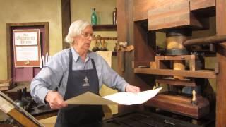 How a Gutenberg printing press works