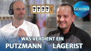 Gehaltscheck: Wie viel verdient man als Putzmann und Lagerist? | Galileo