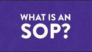 What is an SOP? (Standard Operating Procedure)