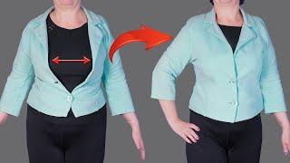 Good sewing trick - how to upsize a jacket without going to the tailor!