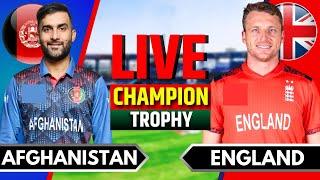 Afghanistan vs England, Match 8 | Live Cricket Match Today | AFG vs ENG Live Match, Champions Trophy