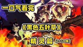 180分鐘一口气看完《黑色五葉草》精靈篇，無魔法少年勇闖魔法世界，精靈轉生引出惡魔驚天陰謀（1-120集）