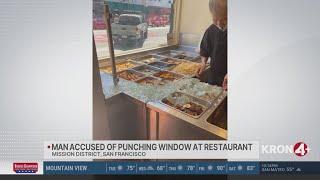 Man accused of punching window at SF Mission District restaurant