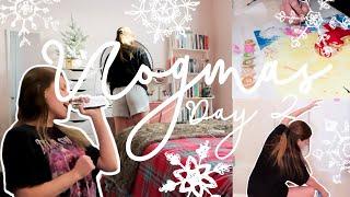 In My Rapunzel Era  | Vlogmas Day 2  ️ | Aesthetic Cleaning & Handmade Gifts | Basically Megan