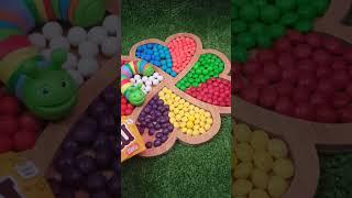 Let's Put Purple MnM Candies #colorfullcandy #satisfying #youtubeshorts