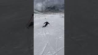 9 years old alpine skier free skiing Zermatt glacier summer ski Alpin training camp racing  #shorts